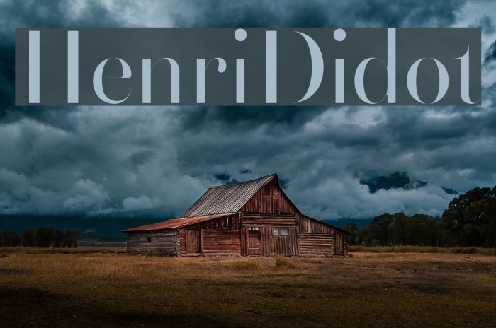 HenriDidot Font examples
