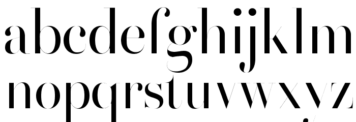 HenriDidot Font LOWERCASE