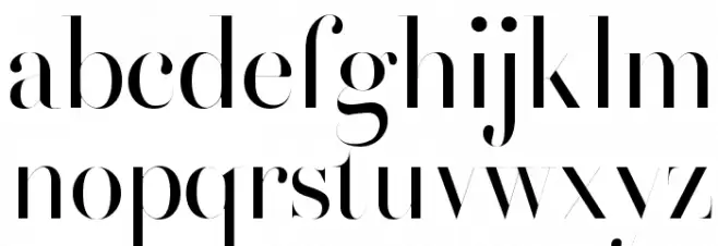 HenriDidot フォント 小文字
