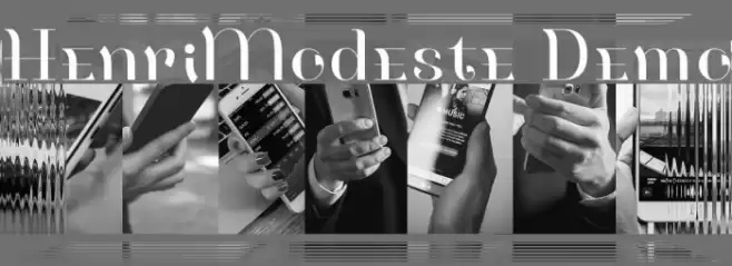 HenriModeste Demo Font examples