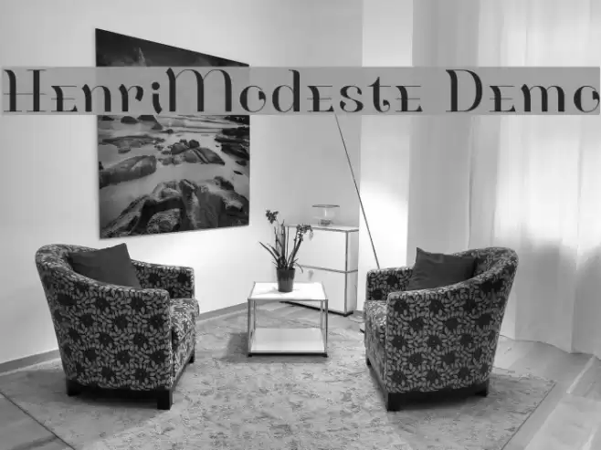 HenriModeste Demo Font examples