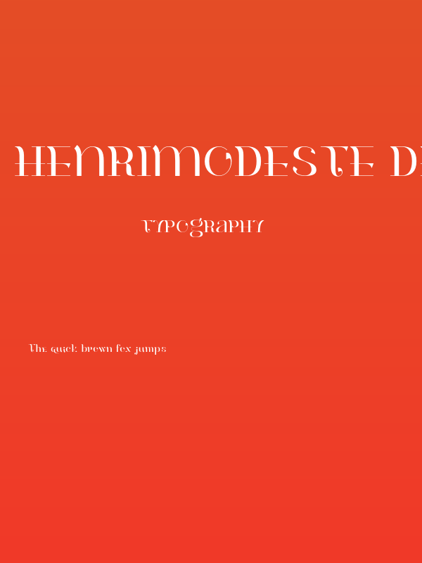 HenriModeste Demo Poster