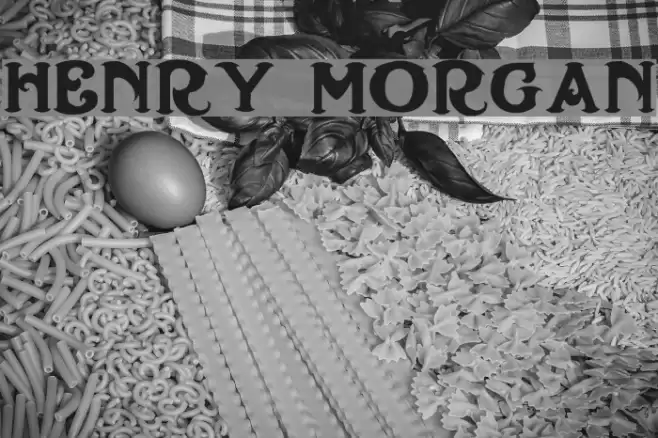 Henry Morgan Font examples