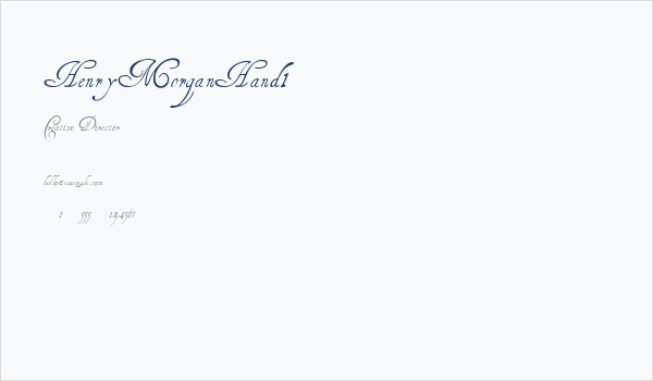 HenryMorganHand1 Business Card