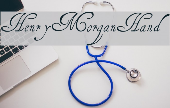 HenryMorganHand Font examples
