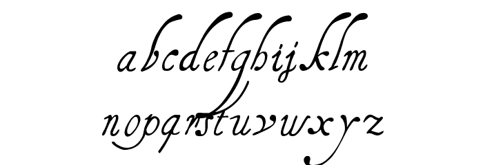 HenryMorganHand Font LOWERCASE