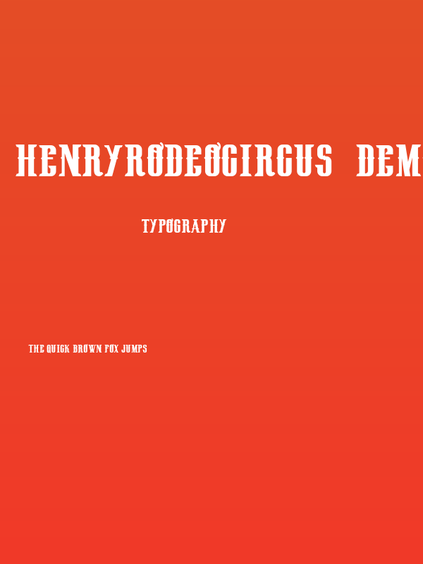 HenryRodeoCircus_demo Poster