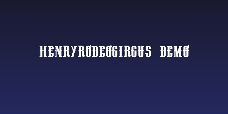 HenryRodeoCircus_demo Social Header