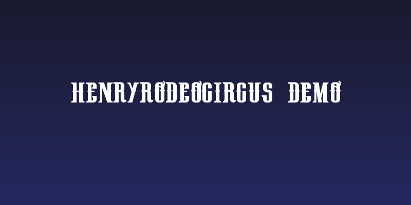 HenryRodeoCircus_demo Social Header
