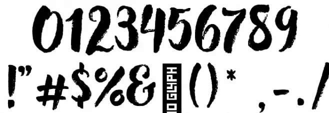 Hensa-Regular Font OTHER CHARS