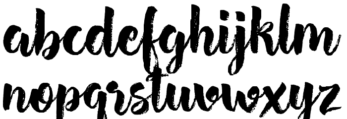 Hensa-Regular Font LOWERCASE