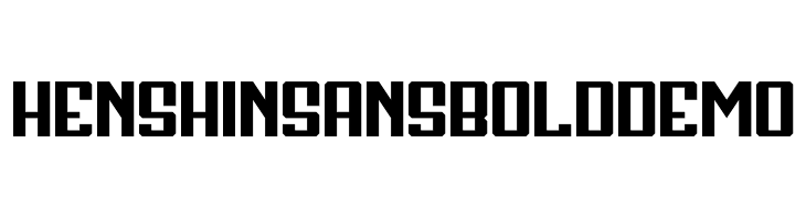 Henshin Sans Bold Demo  Descarca Fonturi Gratis