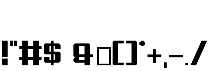 Henshin Sans Bold Demo Font OTHER CHARS