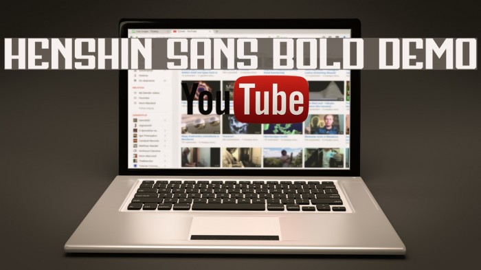 Henshin Sans Bold Demo Font examples