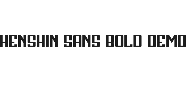 Henshin Sans Bold Demo Logo