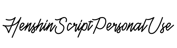 Henshin Script Personal Use  font caratteri gratis