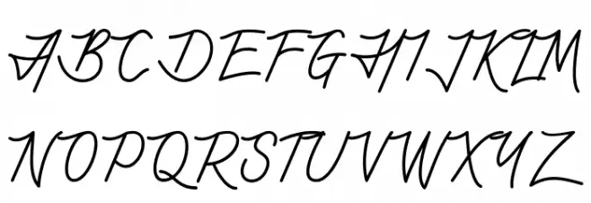 Henshin Script Personal Use Schriftart Groß
