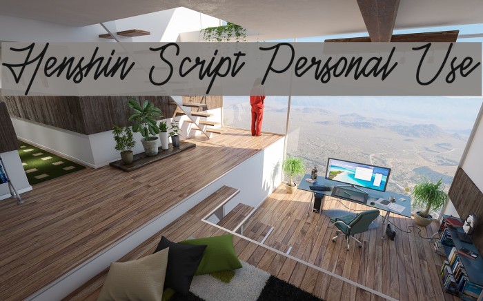 Henshin Script Personal Use Font examples