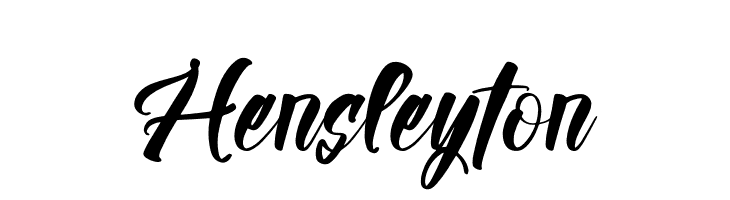 Hensleyton  font caratteri gratis