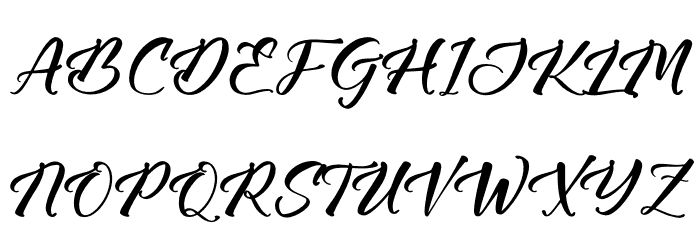 Hensleyton Font UPPERCASE