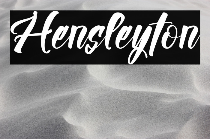 Hensleyton Example 2