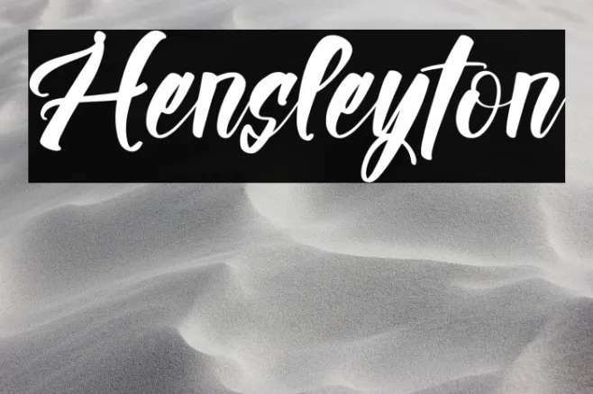 Hensleyton Example 2