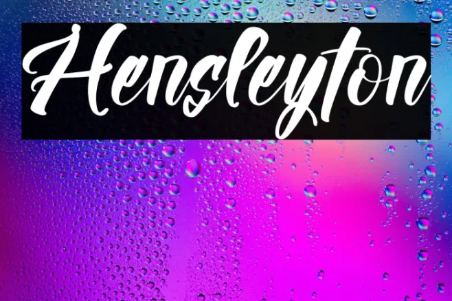 Hensleyton Example 3