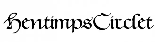 HentimpsCirclet  Frei Schriftart Herunterladen