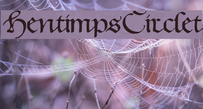 HentimpsCirclet Font examples