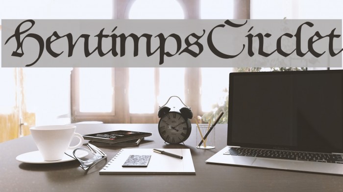 HentimpsCirclet Font examples