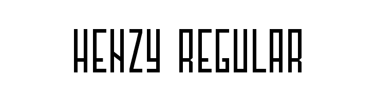 Henzy-Regular Font