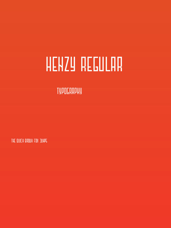 Henzy-Regular Poster
