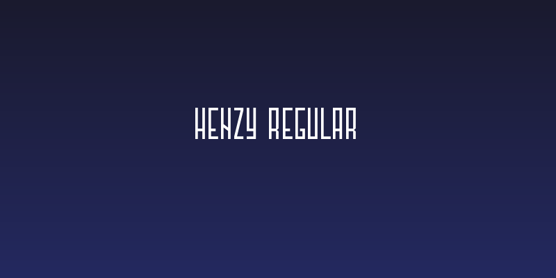Henzy-Regular Social Header