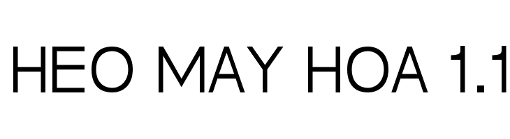 Heo May Hoa 1.1  Frei Schriftart Herunterladen