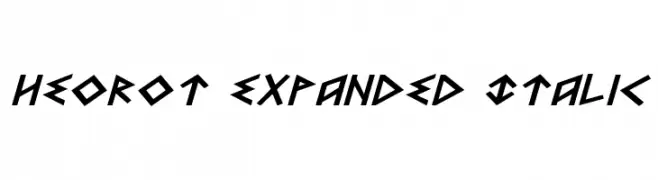 Heorot Expanded Italic  Descarca Fonturi Gratis