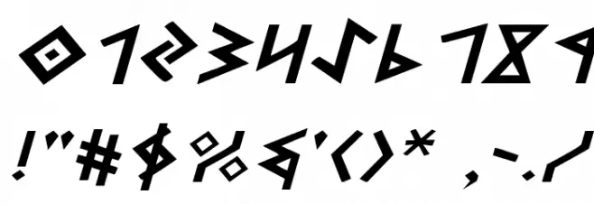 Heorot Expanded Italic Font OTHER CHARS
