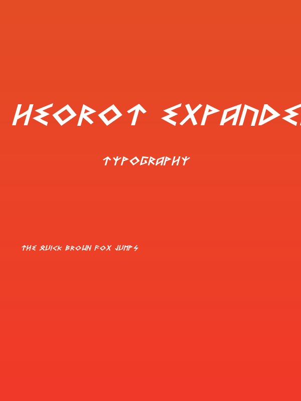 Heorot Expanded Italic Poster