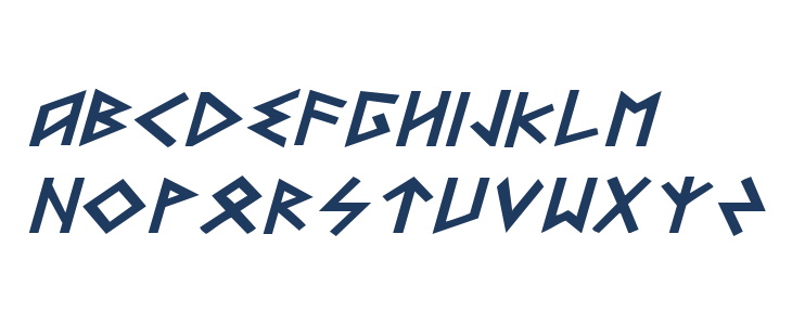 Heorot Expanded Italic Lowercase