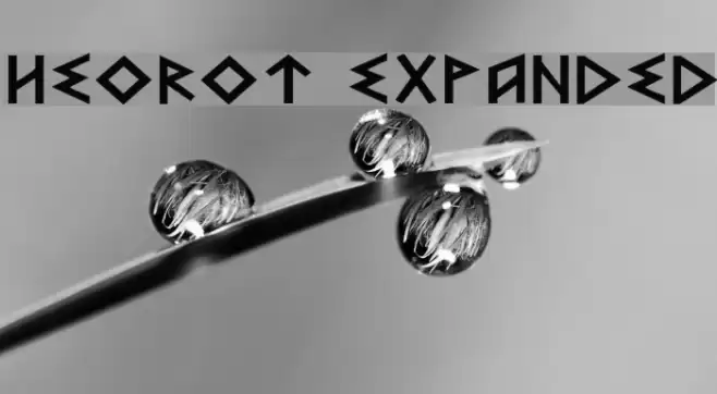 Heorot Expanded Font examples