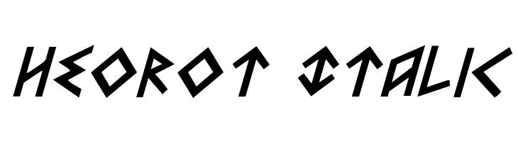 Heorot Italic  Fuentes Gratis Descargar