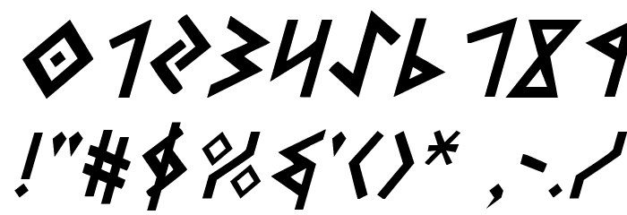 Heorot Italic Font OTHER CHARS