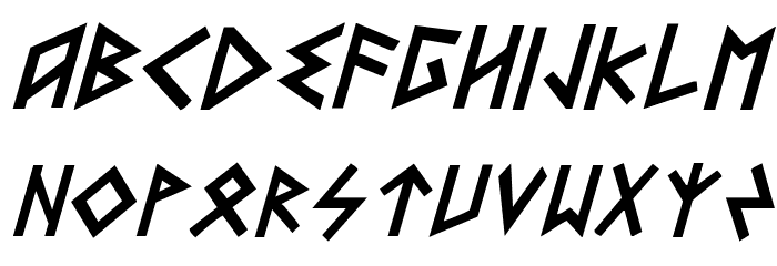 Heorot Italic Font LOWERCASE
