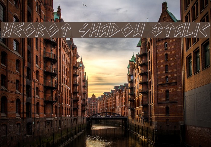 Heorot Shadow Italic Example 1