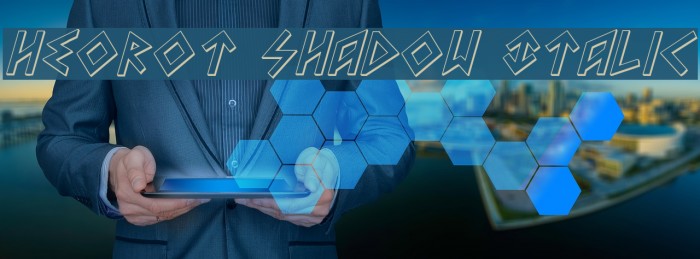 Heorot Shadow Italic Example 2