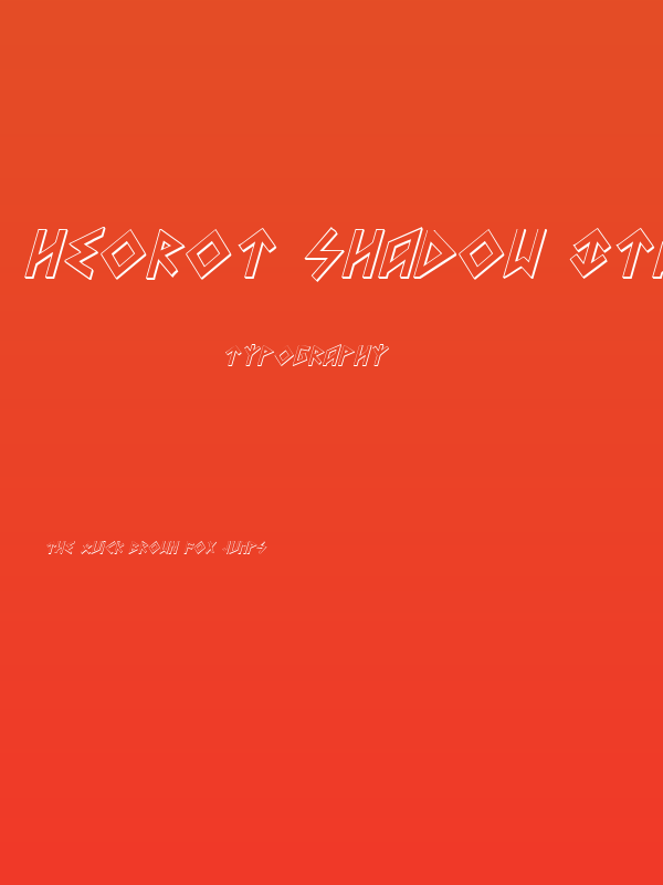 Heorot Shadow Italic Poster