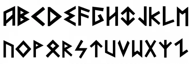 Heorot Font UPPERCASE
