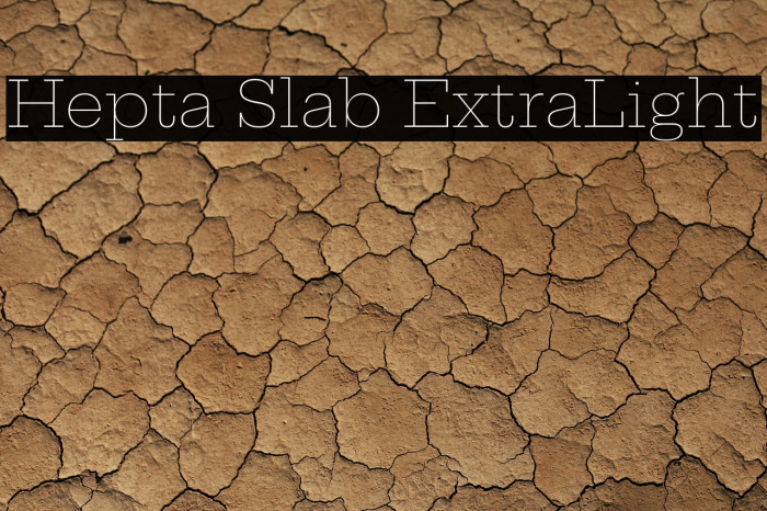Hepta Slab ExtraLight Font examples