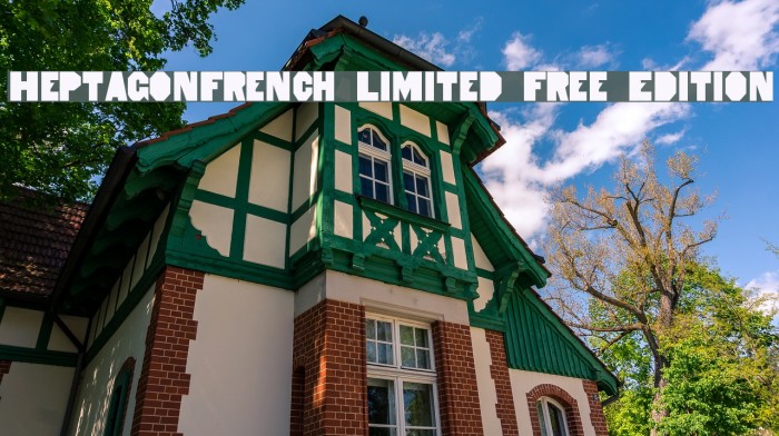 HeptagonFrench Limited Free Edition Font examples