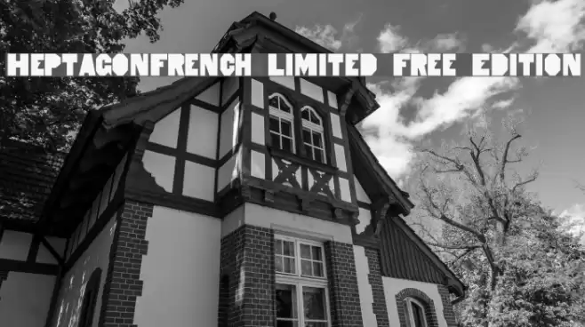 HeptagonFrench Limited Free Edition Font examples