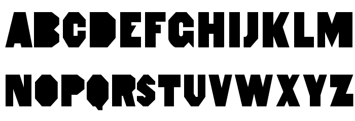 HeptagonFrench Limited Free Edition Font LOWERCASE